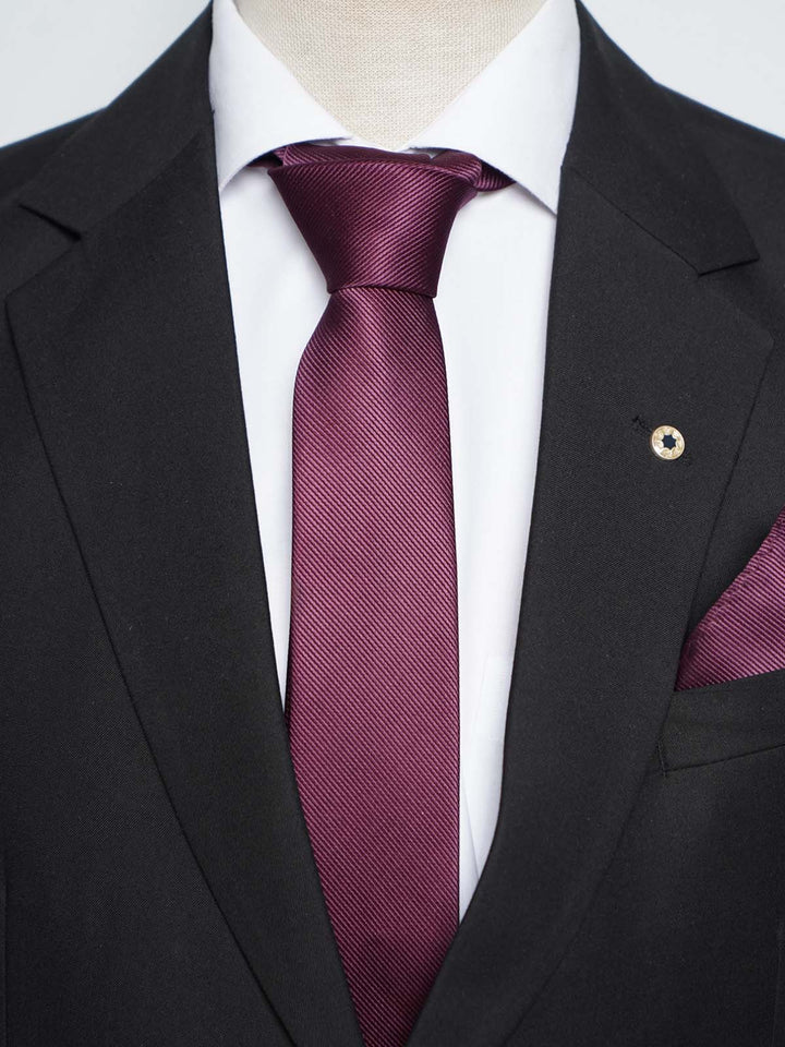 Dark Purple Tie Set (TS-377)