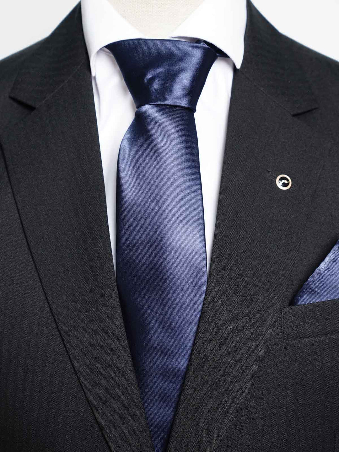 Navy Blue Tie Set (TS-378)