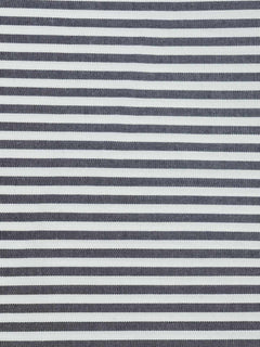 Navy Blue & White Striped Bespoke Shirt (BSST-008)