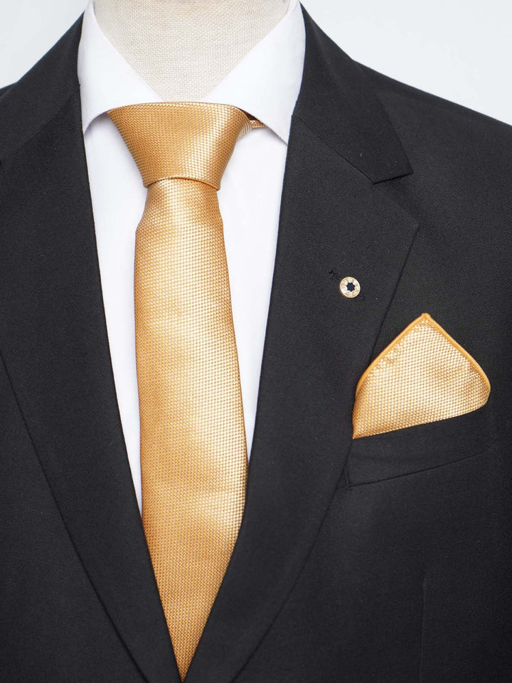 Golden Brown Tie Set (TS-385)