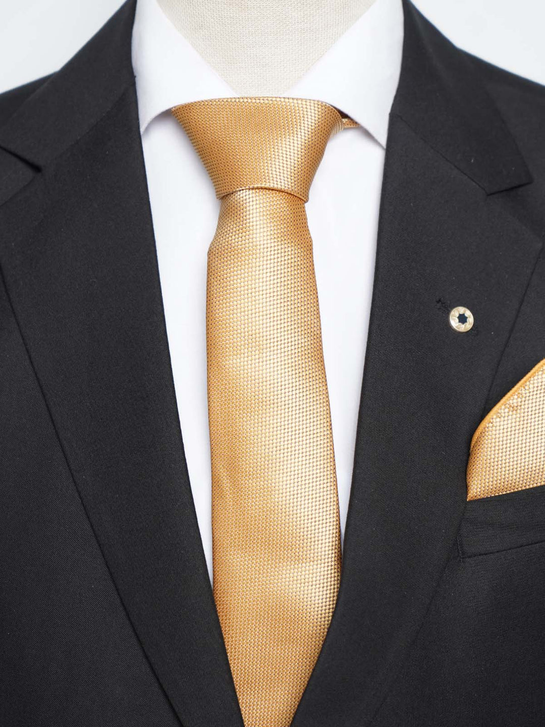 Golden Brown Tie Set (TS-385)