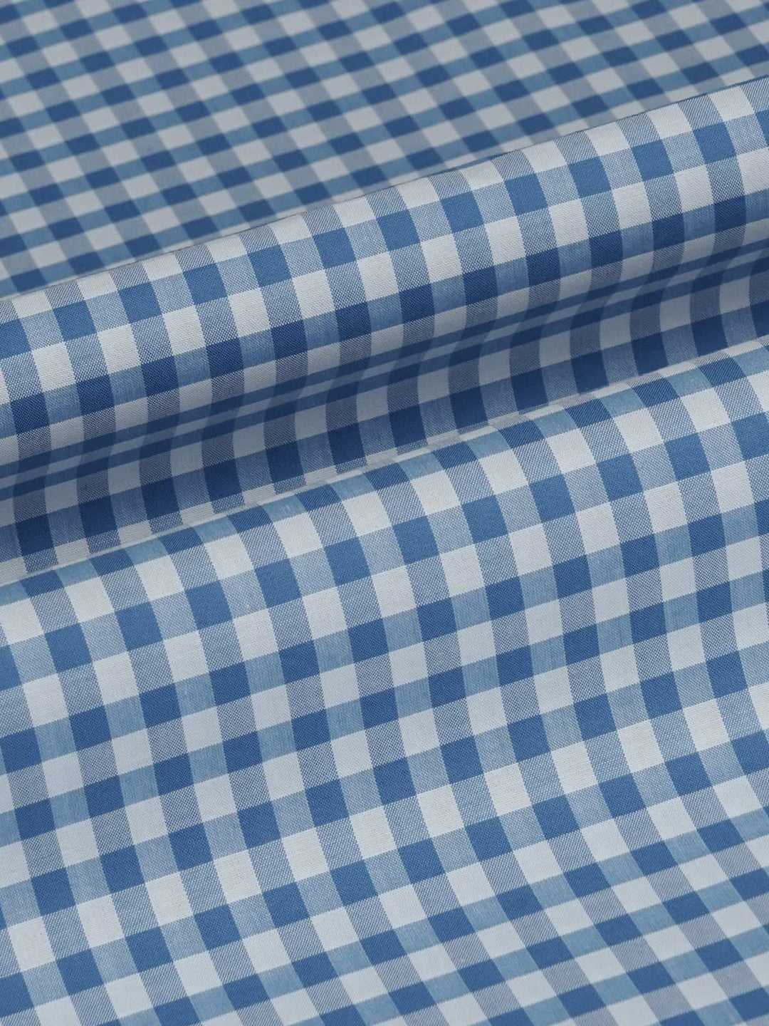 Blue & White Check Bespoke Shirt (BSCK-022)