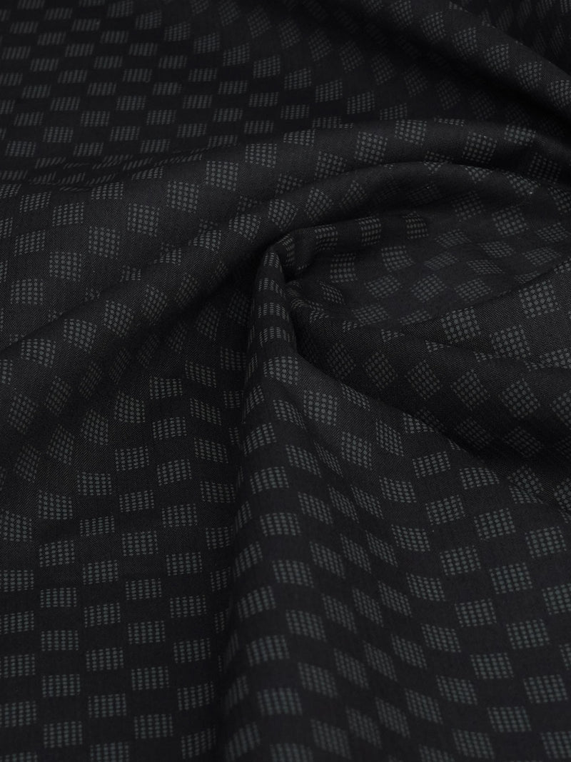 Charcoal Grey Printed Bespoke Shirt (BSPR-001)