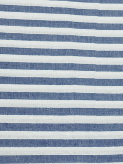 White & Blue Striped Bespoke Shirt (BSST-021)