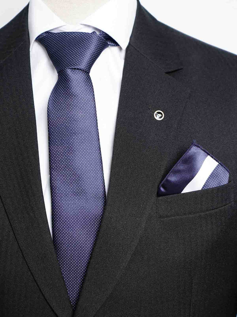 Dark Blue Tie Set (TS-409)