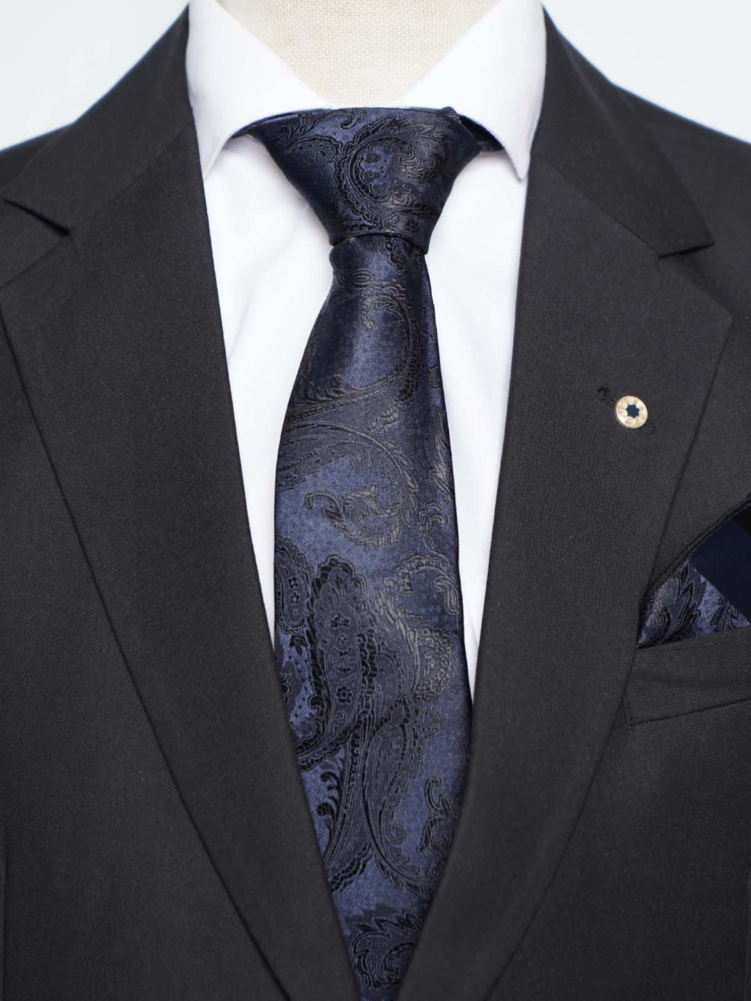 Dark Blue Tie Set (TS-417)