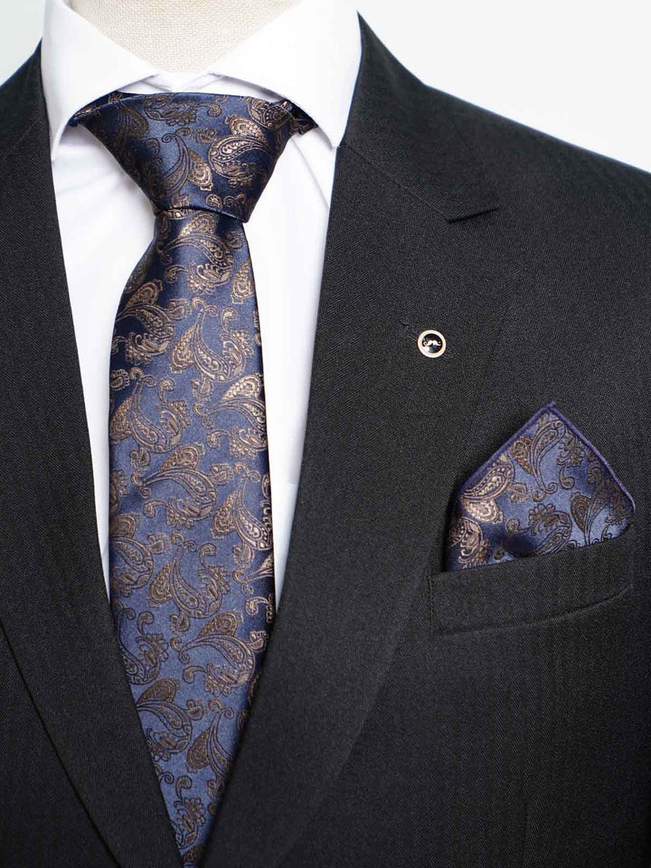 Navy Blue Tie Set (TS-429)