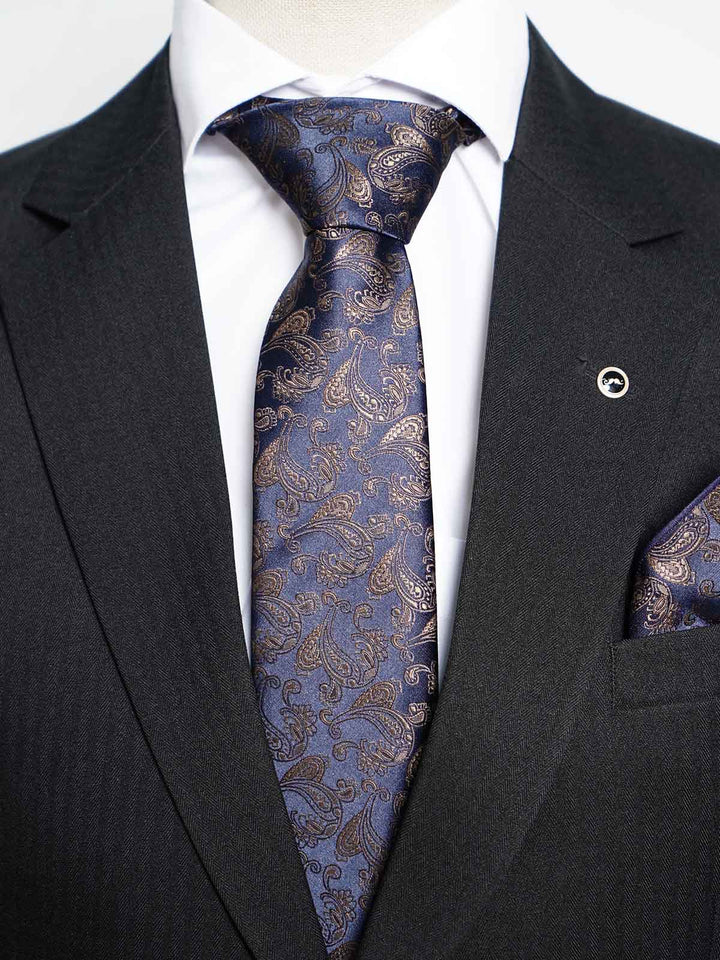 Navy Blue Tie Set (TS-429)