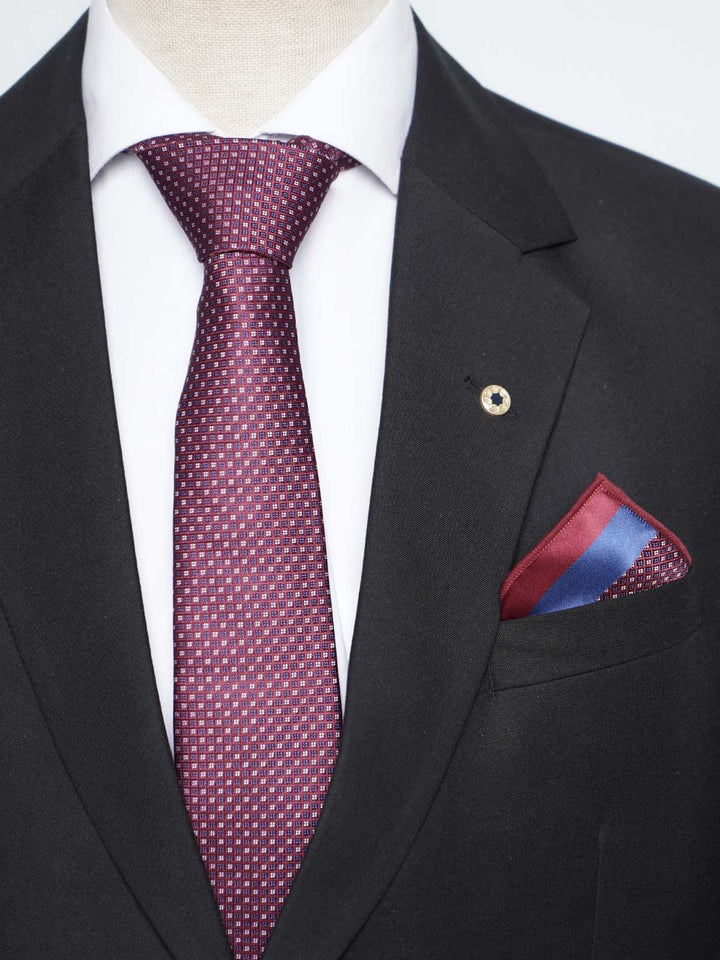 Maroon Tie Set (TS-434)