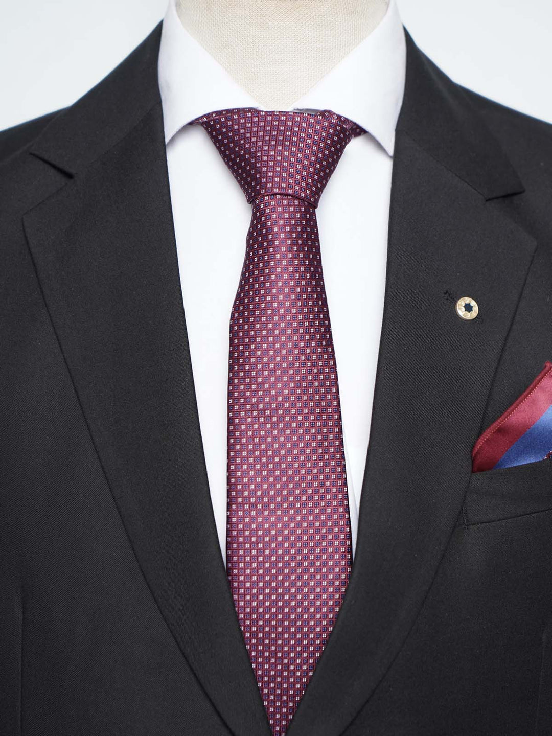 Maroon Tie Set (TS-434)