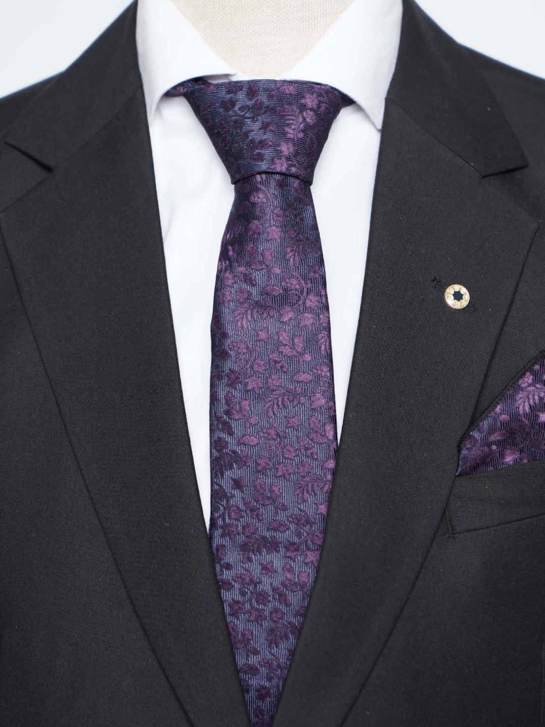 Dark Purple Tie Set (TS-436)