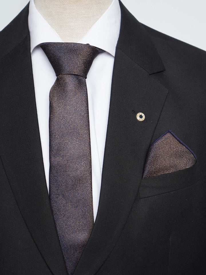 Dark Brown Tie Set (TS-439)