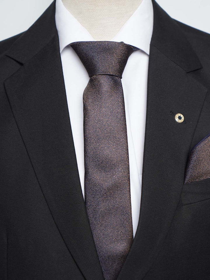 Dark Brown Tie Set (TS-439)