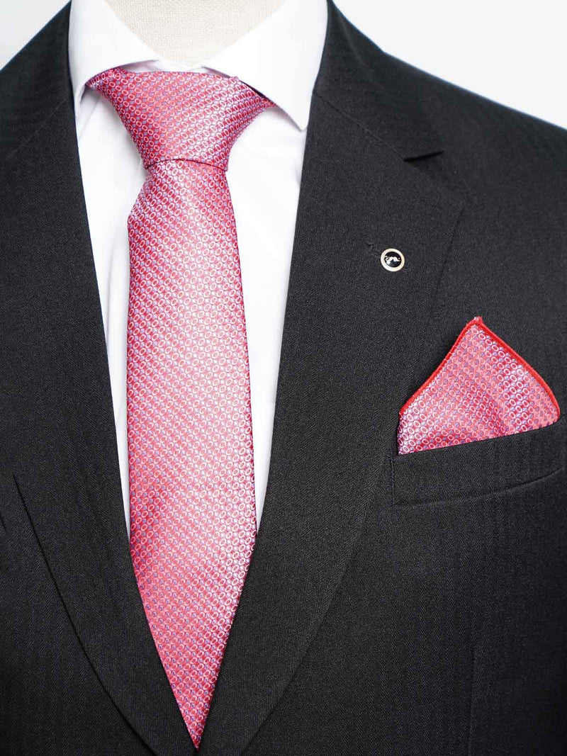 Dark Pink Tie Set (TS-443)