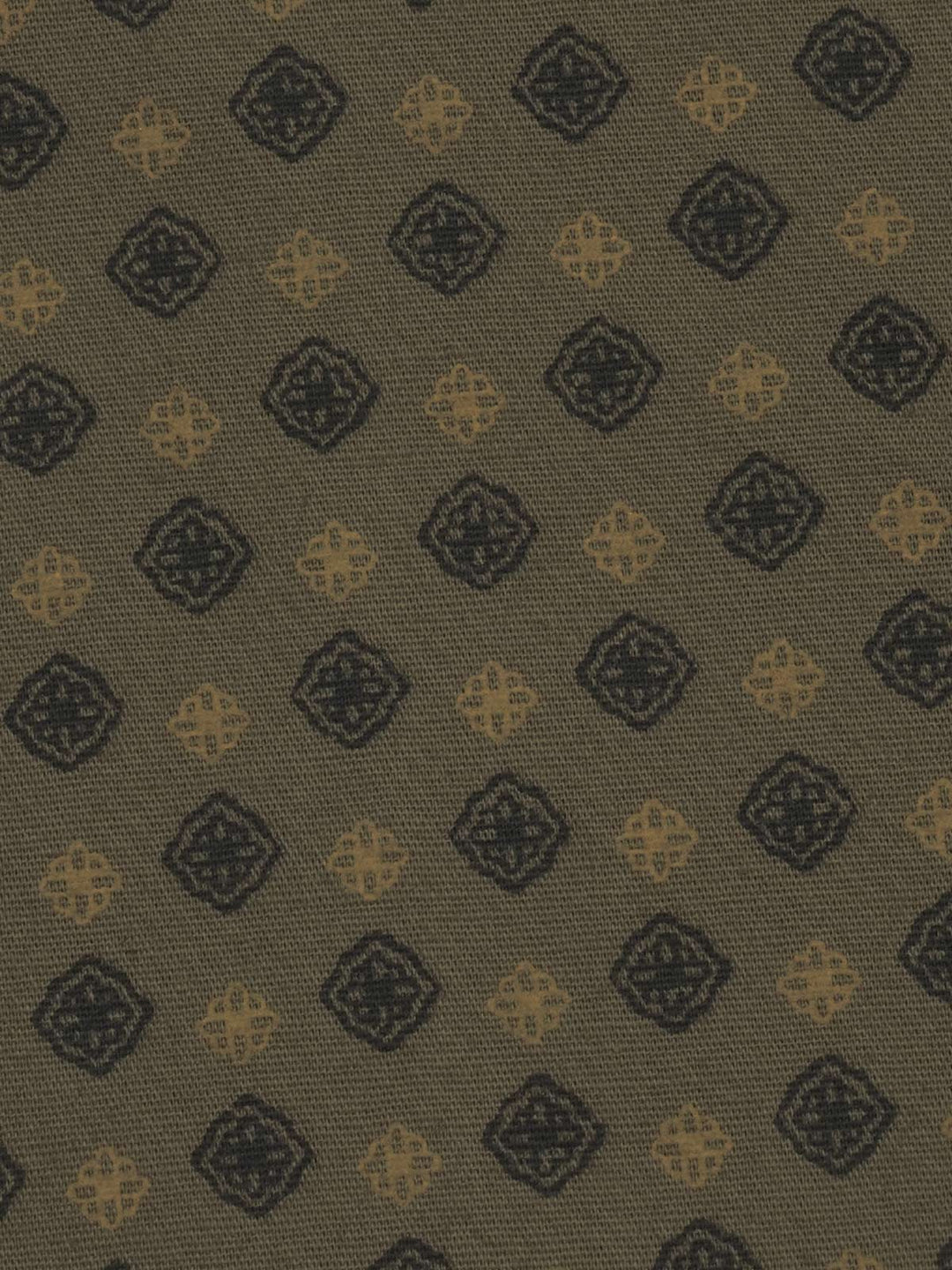 Medium Brown Printed Bespoke Shirt (BSPR-014)