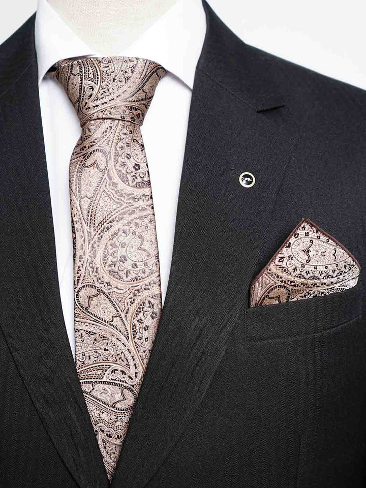 Light Brown Tie Set (TS-456)