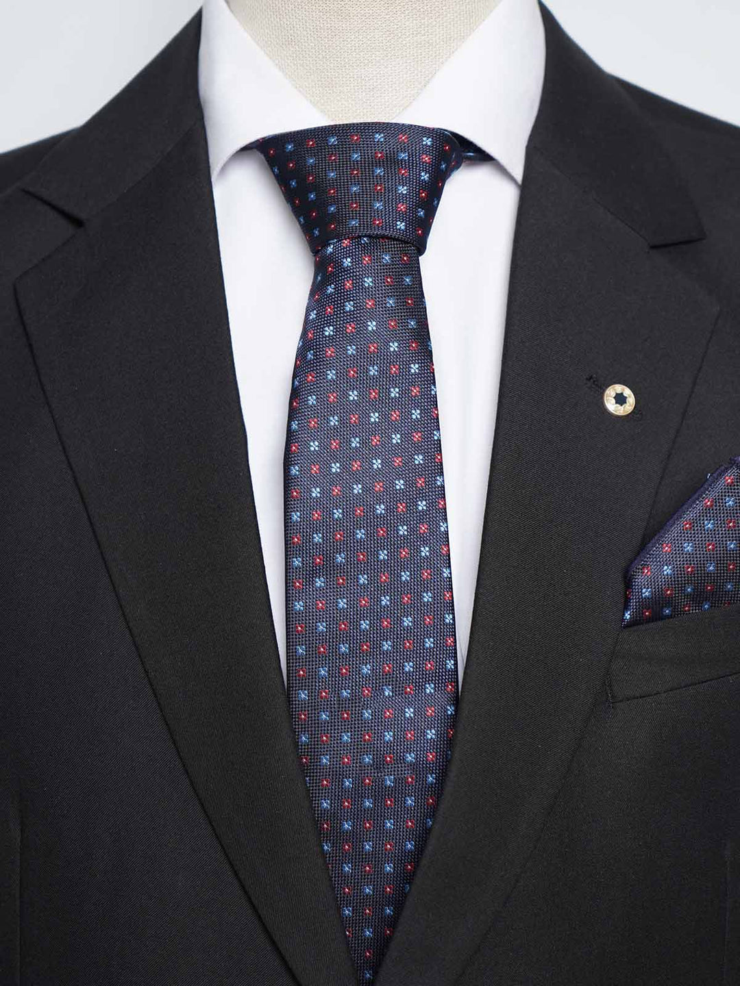 Navy Blue Tie Set (TS-457)