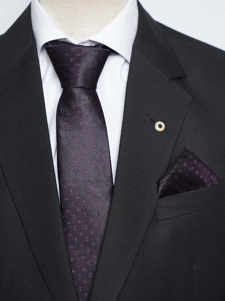 Dark Purple Tie Set (TS-458)