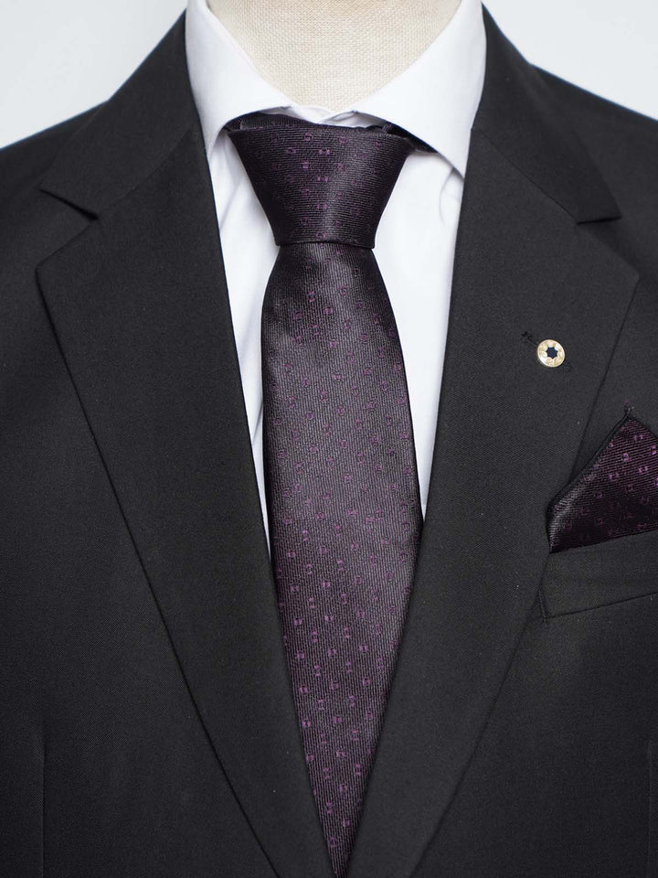 Dark Purple Tie Set (TS-458)