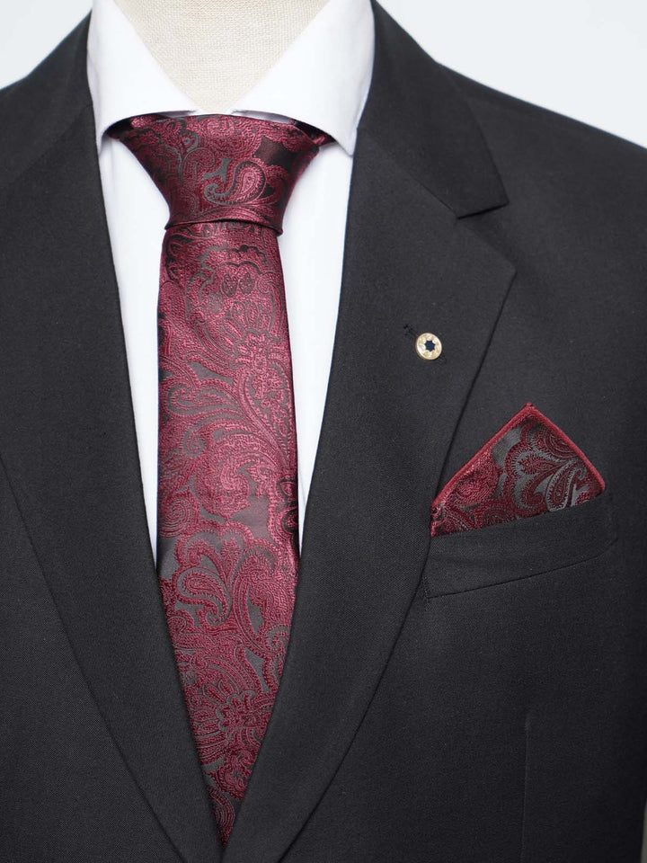 Maroon Tie Set (TS-473)