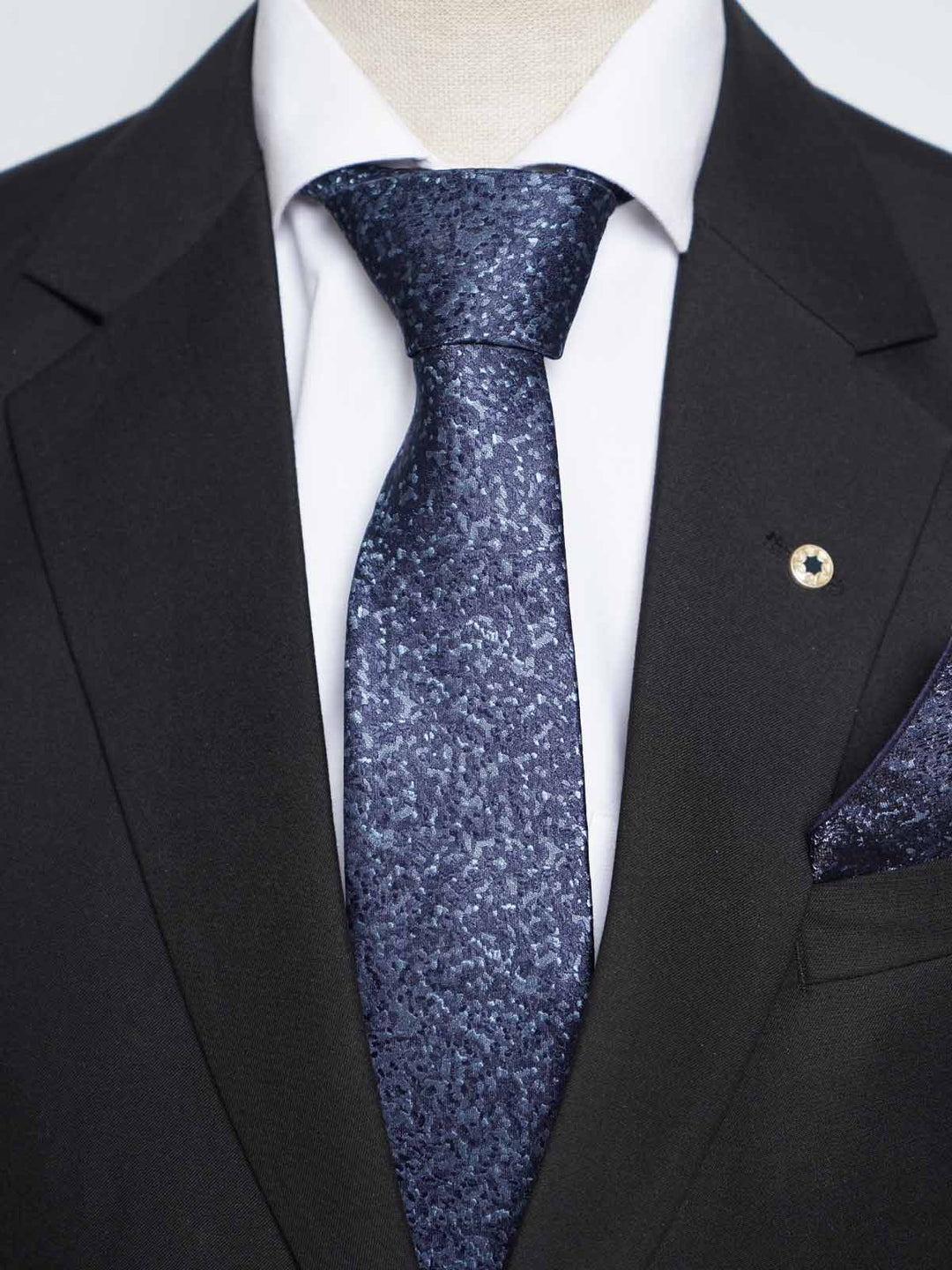 Dark Blue Tie Set (TS-474)