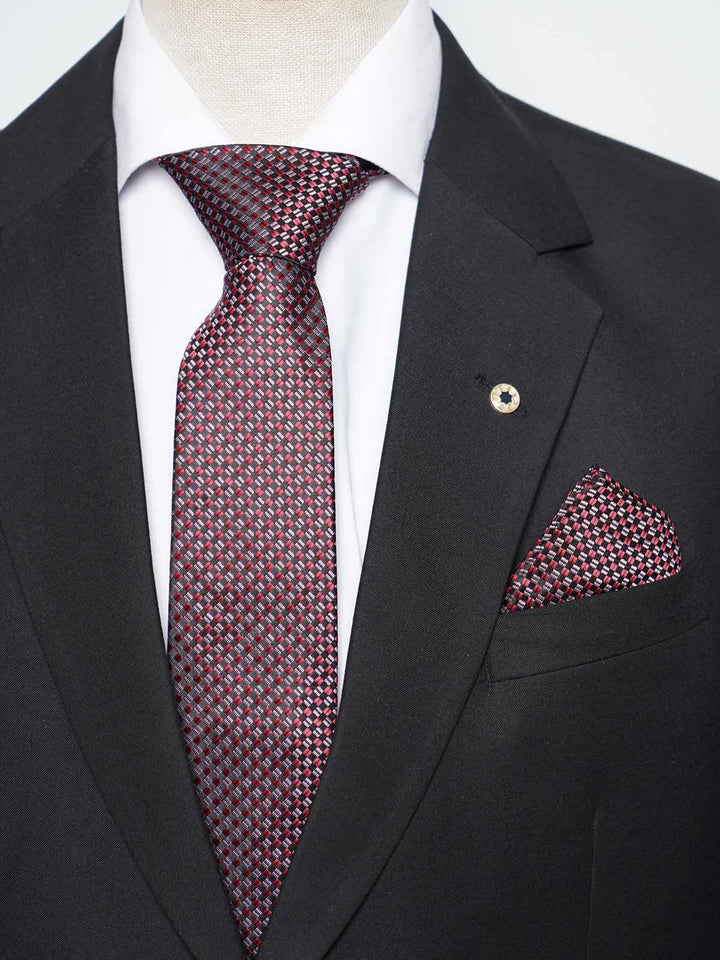 Maroon Tie Set (TS-478)