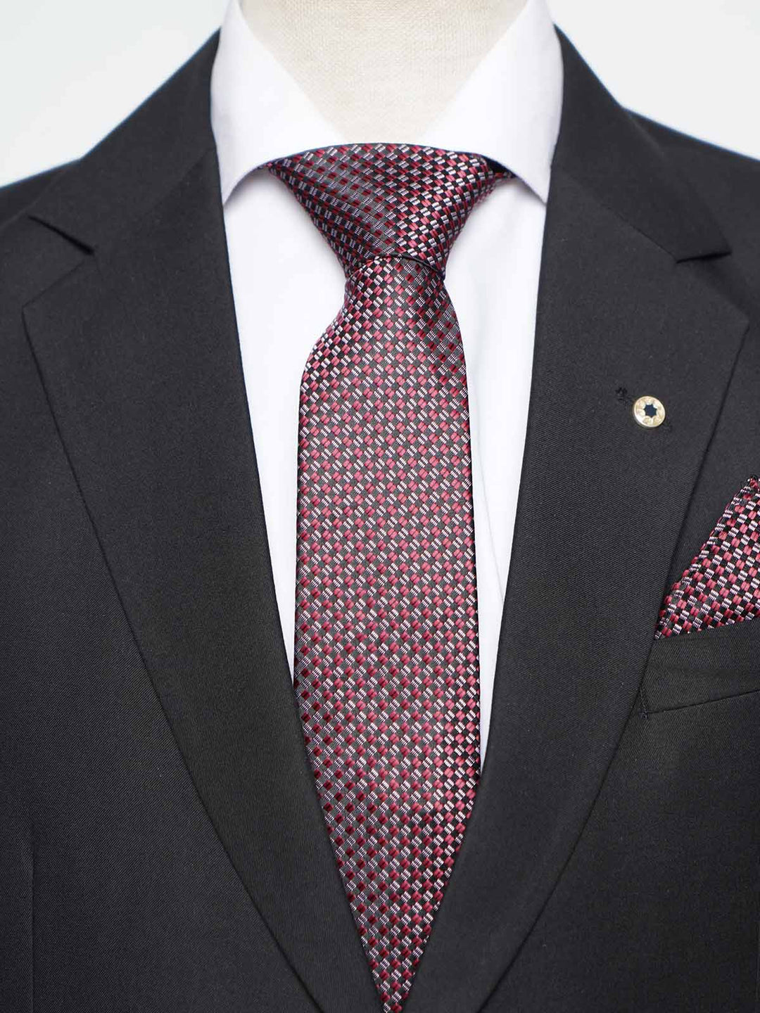 Maroon Tie Set (TS-478)