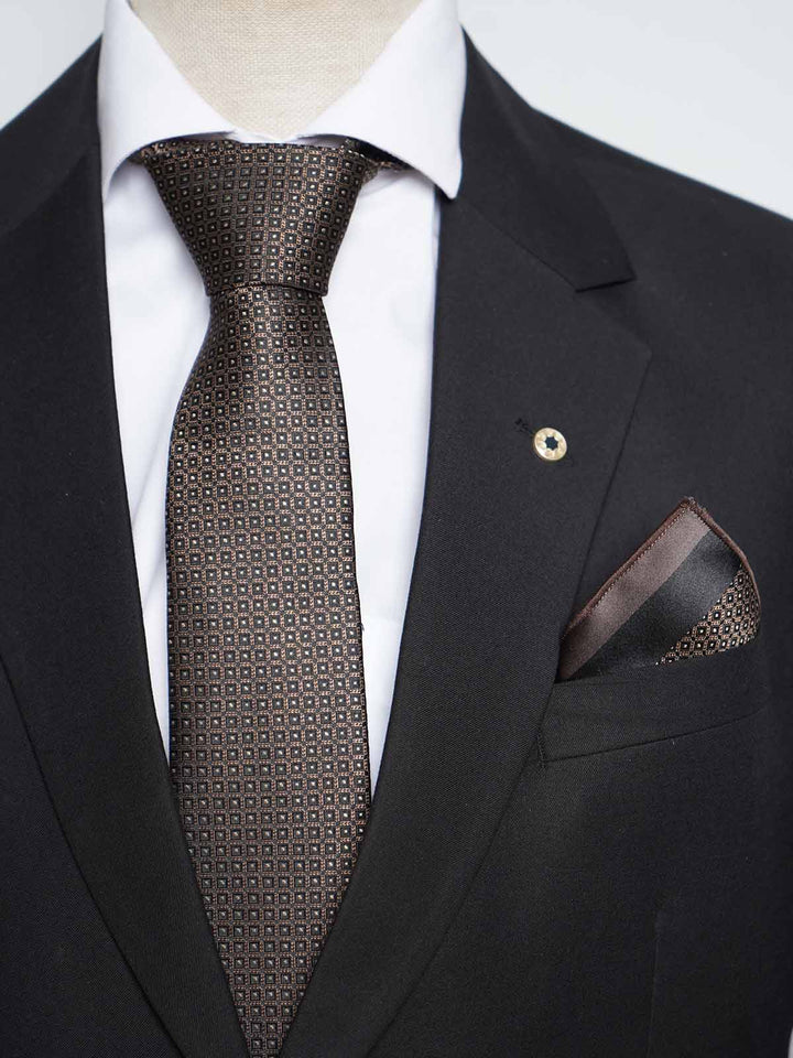 Brown Tie Set (TS-479)