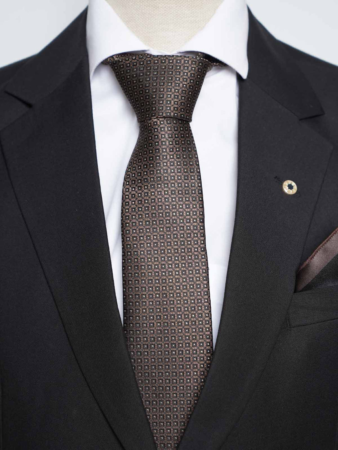 Brown Tie Set (TS-479)