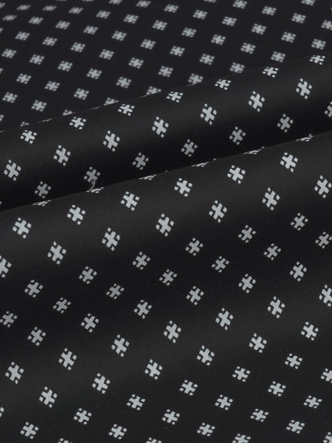 Black & White Printed Bespoke Shirt (BSPR-002)