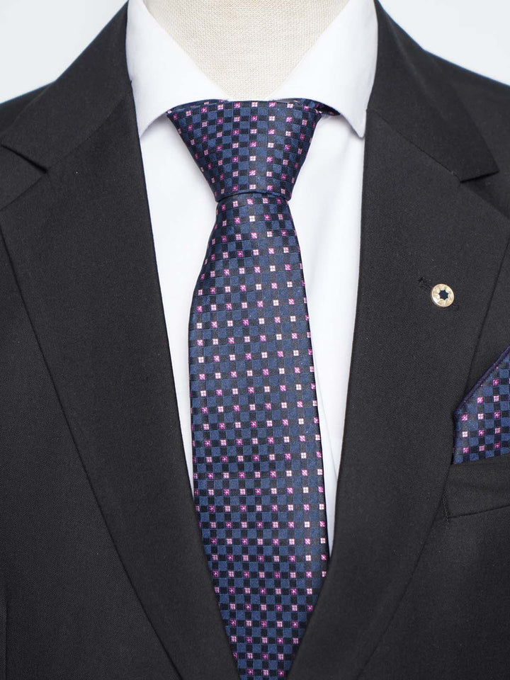 Dark Blue Tie Set (TS-486)