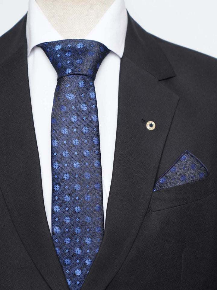 Navy Blue Tie Set (TS-487)