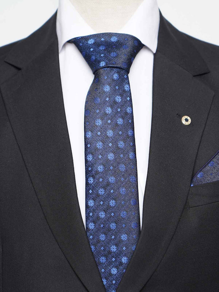 Navy Blue Tie Set (TS-487)