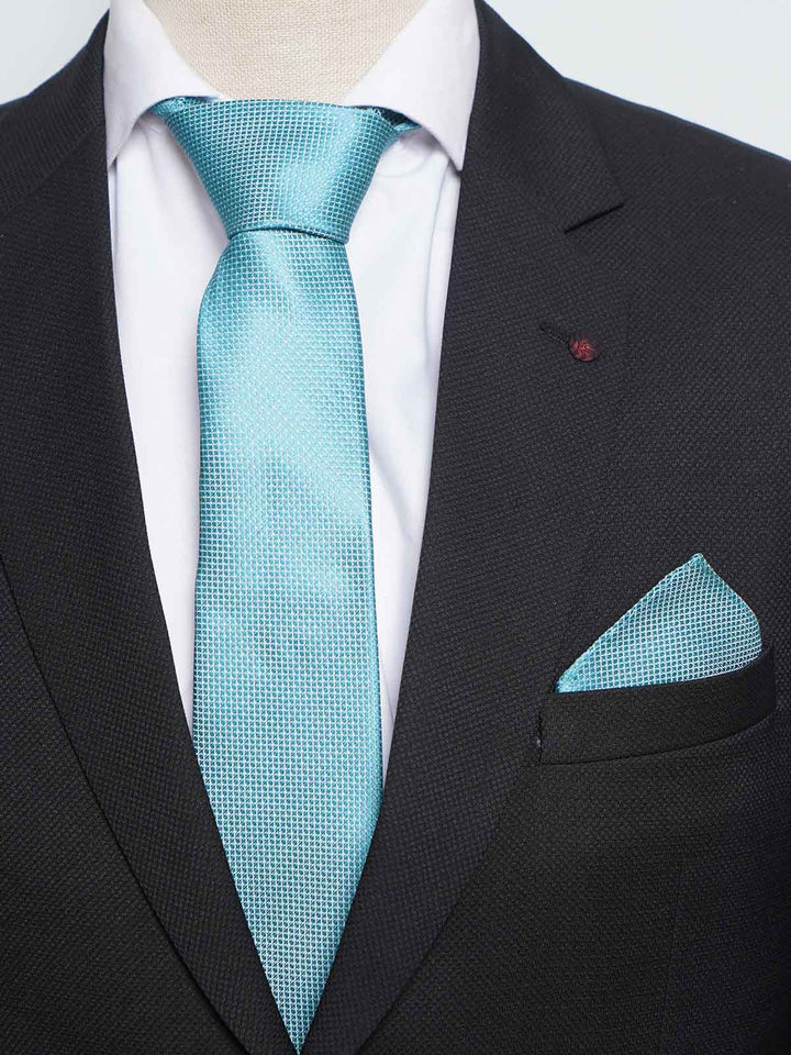 Aqua Blue Tie Set (TS-501)