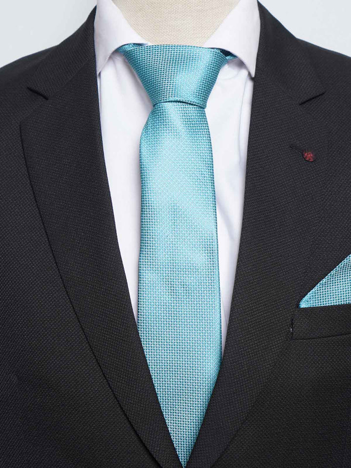 Aqua Blue Tie Set (TS-501)