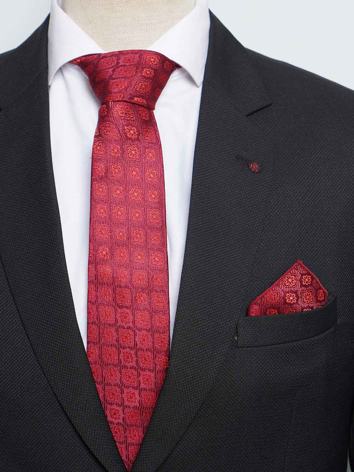 Maroon Tie Set (TS-503)