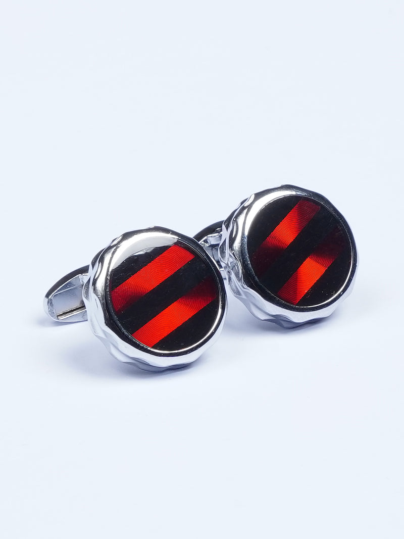 Red Crystal Cufflink (CUFFLINK-507)