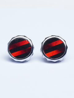 Red Crystal Cufflink (CUFFLINK-507)