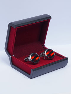 Red Crystal Cufflink (CUFFLINK-507)