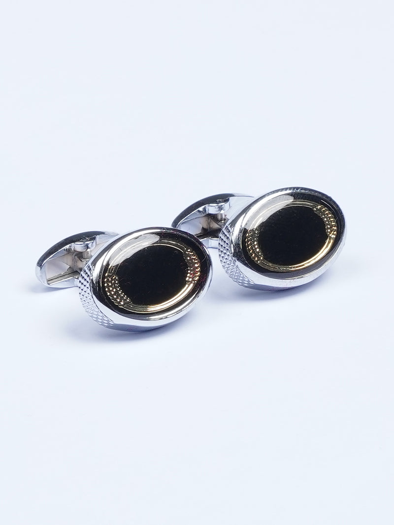 Oval Contrast Cufflink (CUFFLINK-508)