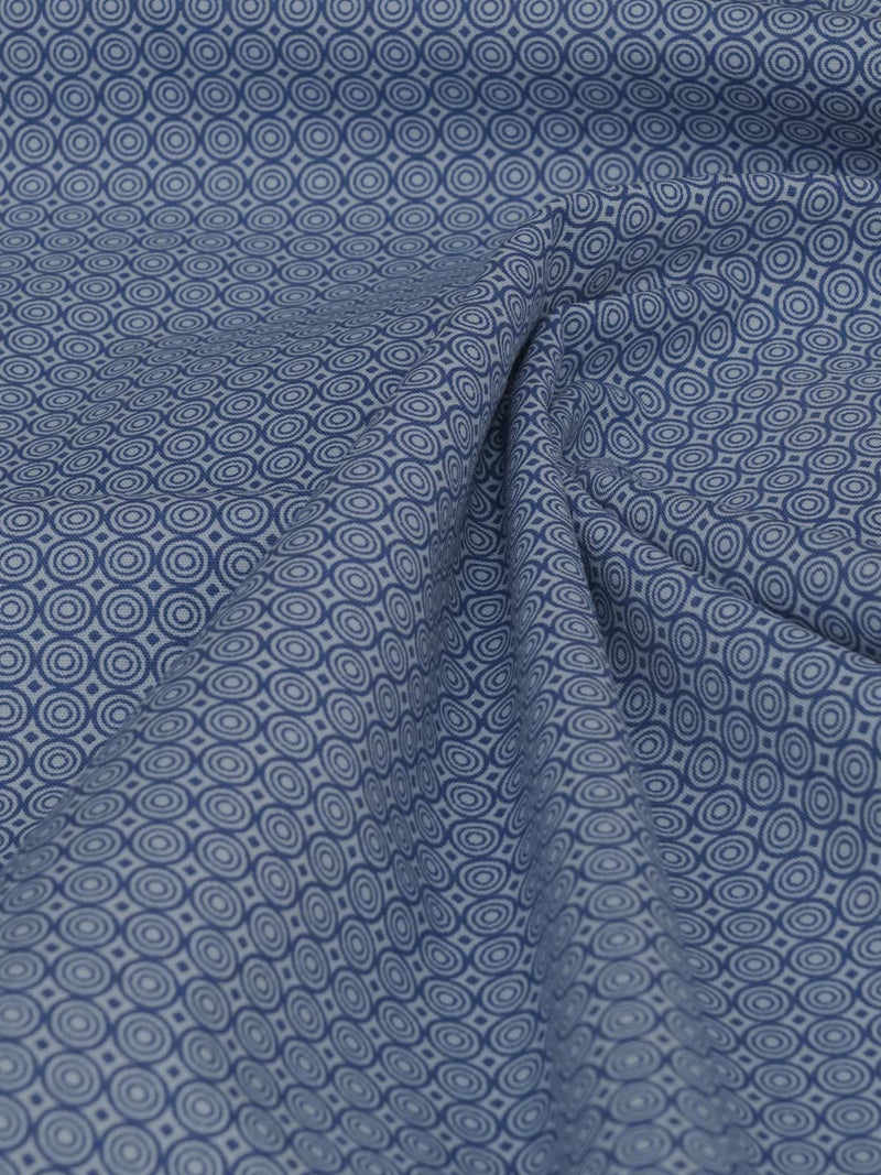 Blue Printed Bespoke Shirt (BSPR-005)