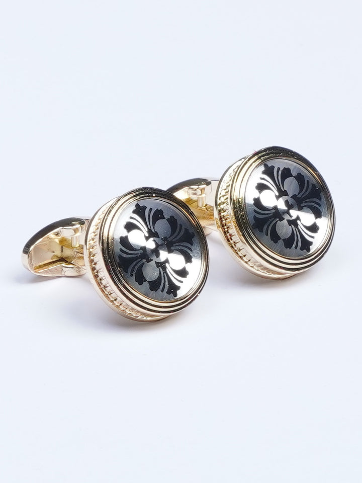 Golden Contrast Cufflink (CUFFLINK-519)