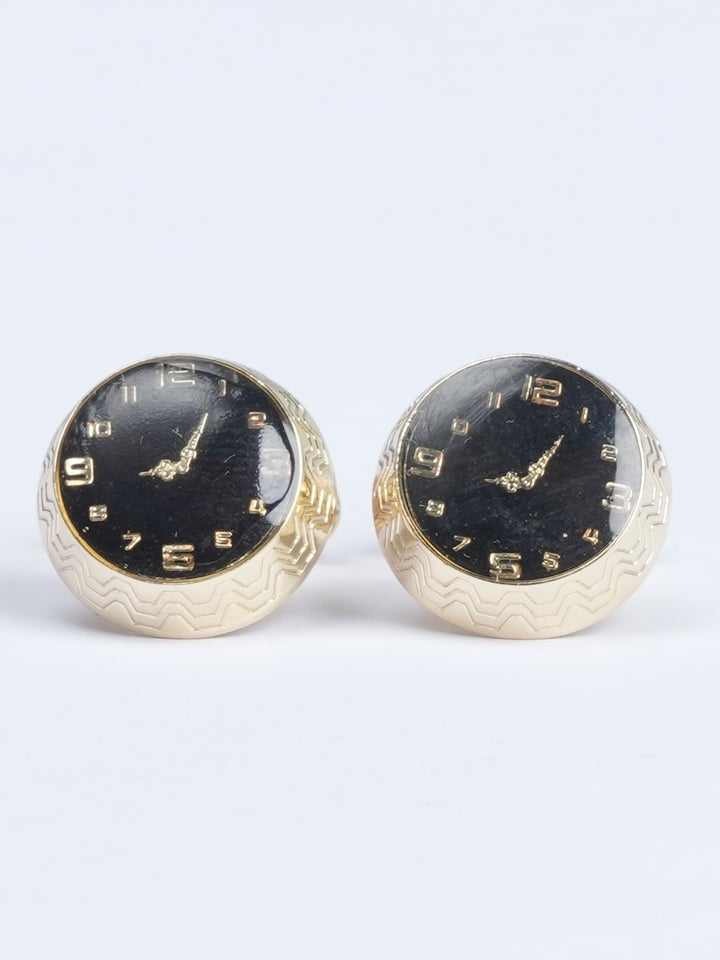 Clock Round Designer Cufflink (CUFFLINK-539)