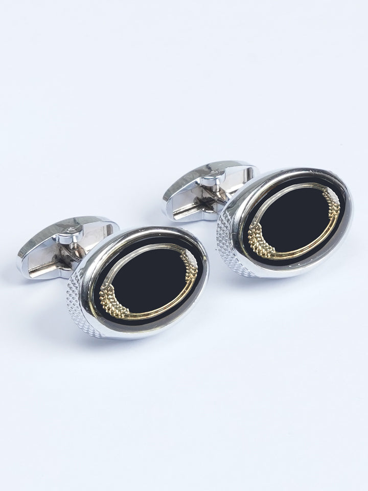 Oval Classic Contrast Designer Cufflink (CUFFLINK-544)