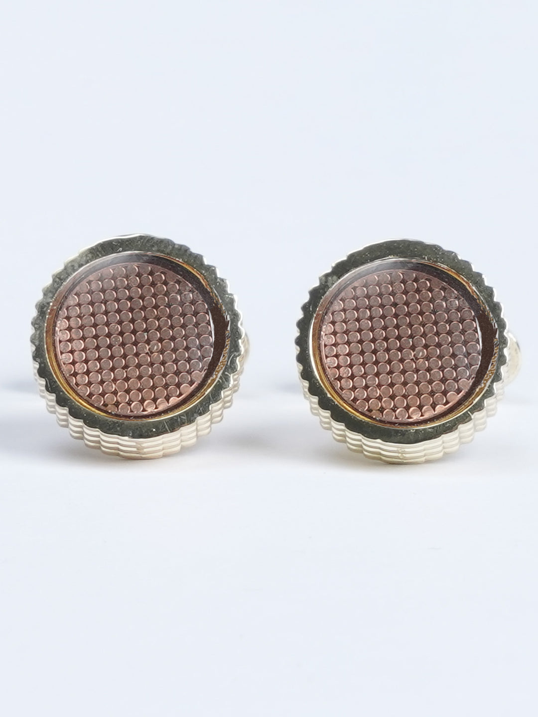 Brown Stone Gold  Designer Cufflink (CUFFLINK-550)