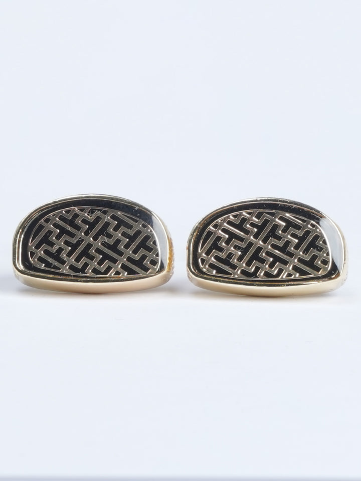 Golden Classic Contrast Designer Cufflink (CUFFLINK-551)