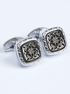 Square Silver Designer Cufflink (CUFFLINK-554)