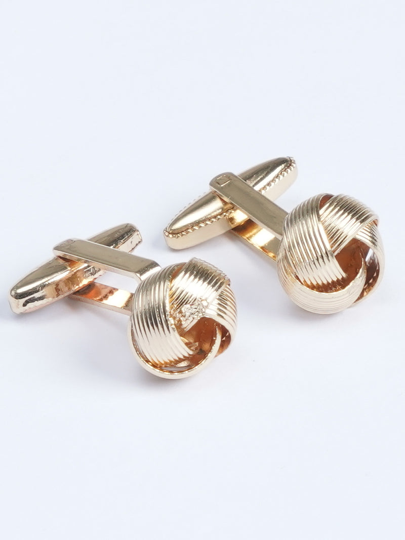 Golden Knot Designer Cufflink (CUFFLINK-558)