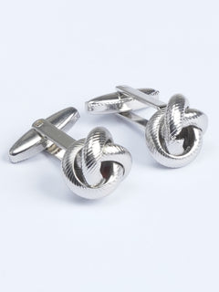 Silver Knot Designer Cufflink (CUFFLINK-559)