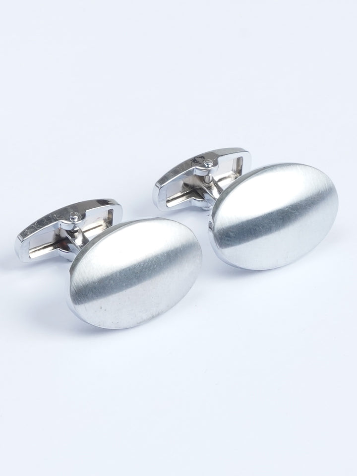 Silver Oval Cufflink (CUFFLINK-561)